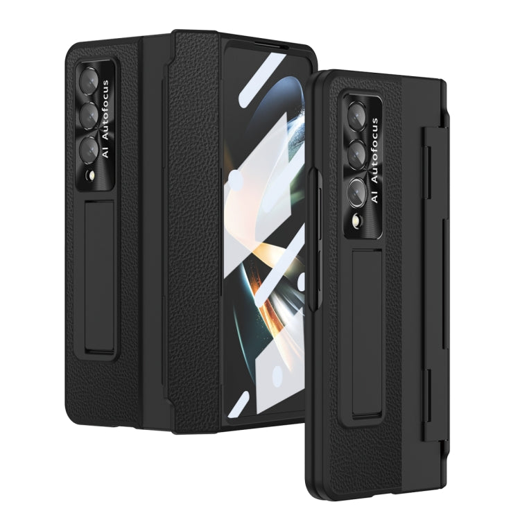 For Samsung Galaxy Z Fold4 Integrated Full Coverage Phone Case with Hinge(Black) - Galaxy Z Fold4 5G Cases by buy2fix | Online Shopping UK | buy2fix