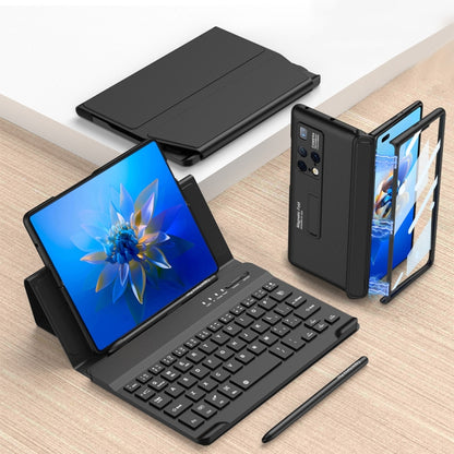 For Huawei Mate X2 GKK Magnetic Folding Bluetooth Keyboard Leather Case with Pen(Black) - Huawei Cases by GKK | Online Shopping UK | buy2fix