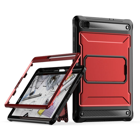 For Samsung Galaxy Tab S6 Lite Explorer PC + TPU Tablet Protective Case with Pen Slot(Red) - Tab S6 Lite P610 / P615 by buy2fix | Online Shopping UK | buy2fix