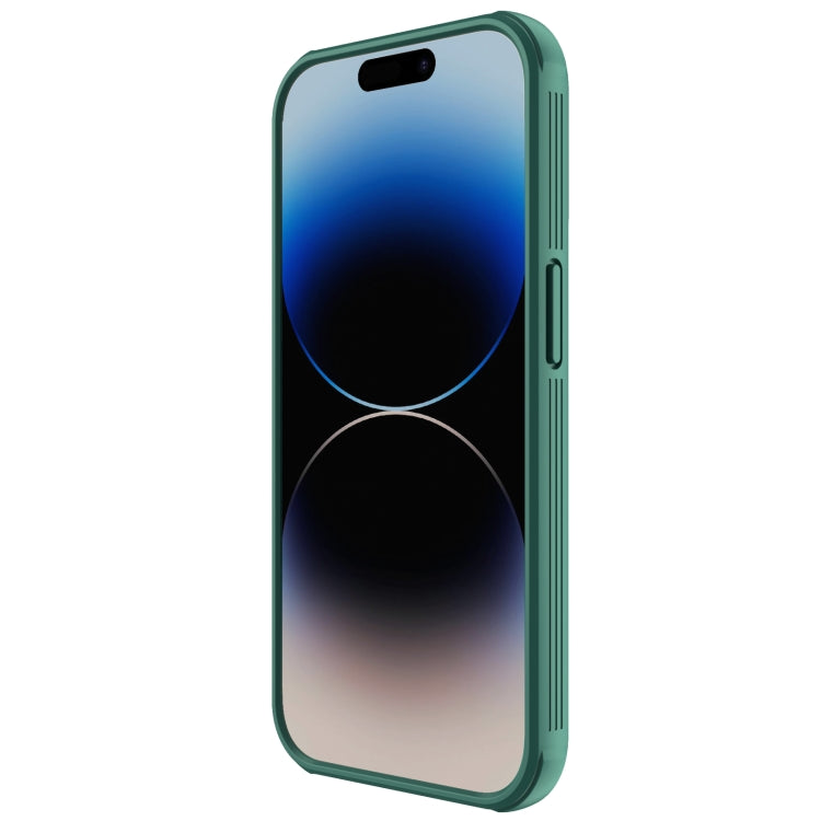 For iPhone 14 Pro Max NILLKIN CamShield S PC Phone Case(Green) - iPhone 14 Pro Max Cases by NILLKIN | Online Shopping UK | buy2fix