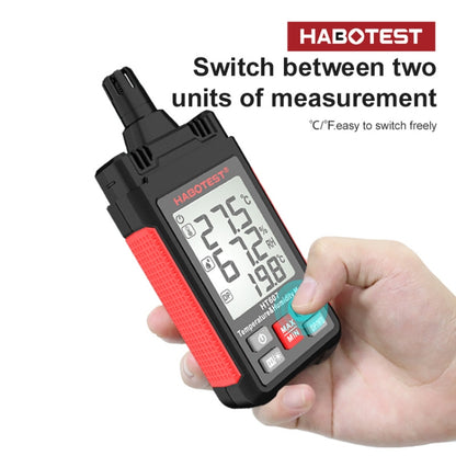 HABOTEST HT607 Portable Handheld Temperature Humidity Tester - Electronic Test by HABOTEST | Online Shopping UK | buy2fix