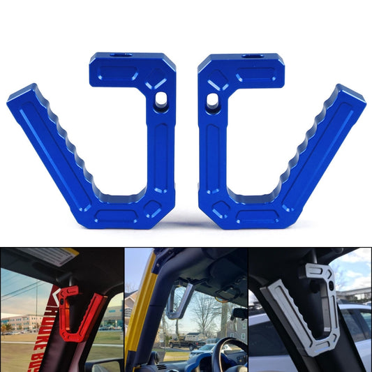 For Jeep Wrangler JK 2007-2018 Car Modification Aluminum Interior Handle(Blue) - In Car by buy2fix | Online Shopping UK | buy2fix