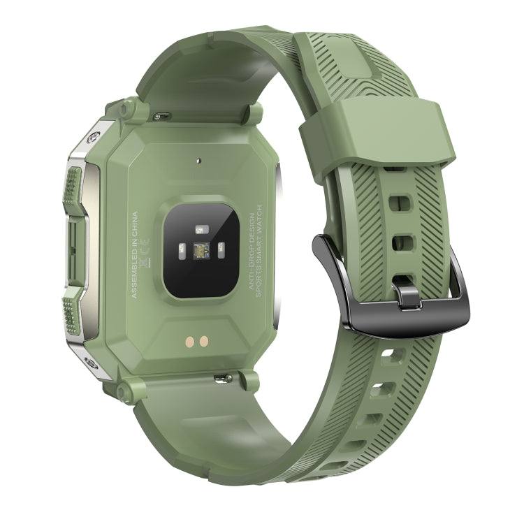 PG333 1.91 inch Waterproof Smart Sports Watch Support Heart Rate Monitoring / Blood Pressure Monitoring(Green) - Smart Wear by buy2fix | Online Shopping UK | buy2fix