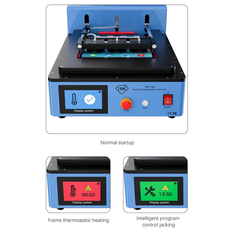 TBK 288L Built-in Vacuum Pump Automatic LCD Screen Heating Separator Machine(AU Plug) - Repair & Spare Parts by TBK | Online Shopping UK | buy2fix