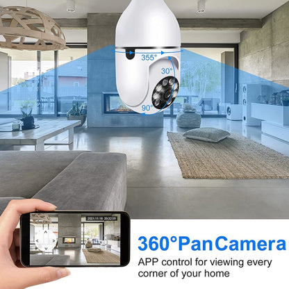 ESCAM 2.0MP 1080P Light Bulb WiFi Camera, Support IR Night Vision / Motion Detection / Two-way Voice - Security by ESCAM | Online Shopping UK | buy2fix