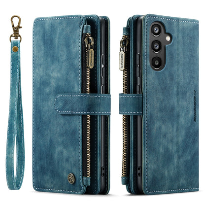 For Samsung Galaxy A34 5G CaseMe C30 Multifunctional Leather Phone Case(Blue) - Galaxy Phone Cases by CaseMe | Online Shopping UK | buy2fix