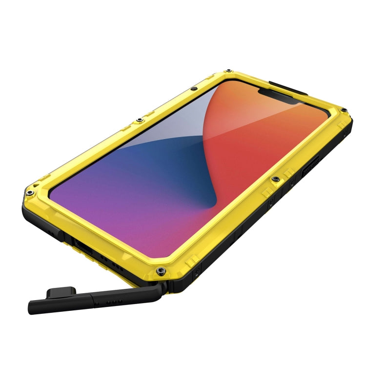 For iPhone 14 Plus RedPepper Wolf 360 Full Body Rugged Life Waterproof Phone Case(Yellow) - iPhone 14 Plus Cases by RedPepper | Online Shopping UK | buy2fix