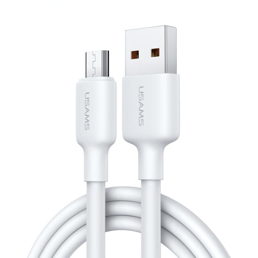 USAMS US-SJ609 U84 2A USB to Micro USB Charging Data Cable, Cable Length:3m(White) -  by USAMS | Online Shopping UK | buy2fix