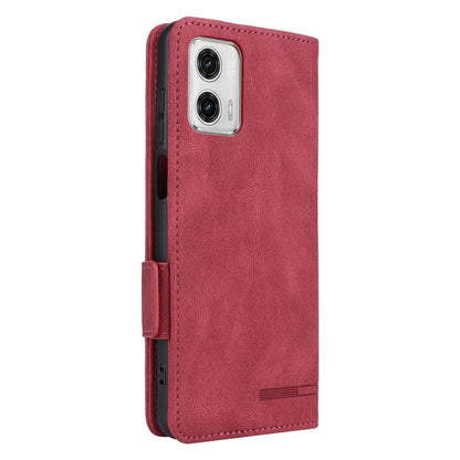 For Motorola Moto G13 / G23 / G53 Magnetic Clasp Flip Leather Phone Case(Red) - Motorola Cases by buy2fix | Online Shopping UK | buy2fix