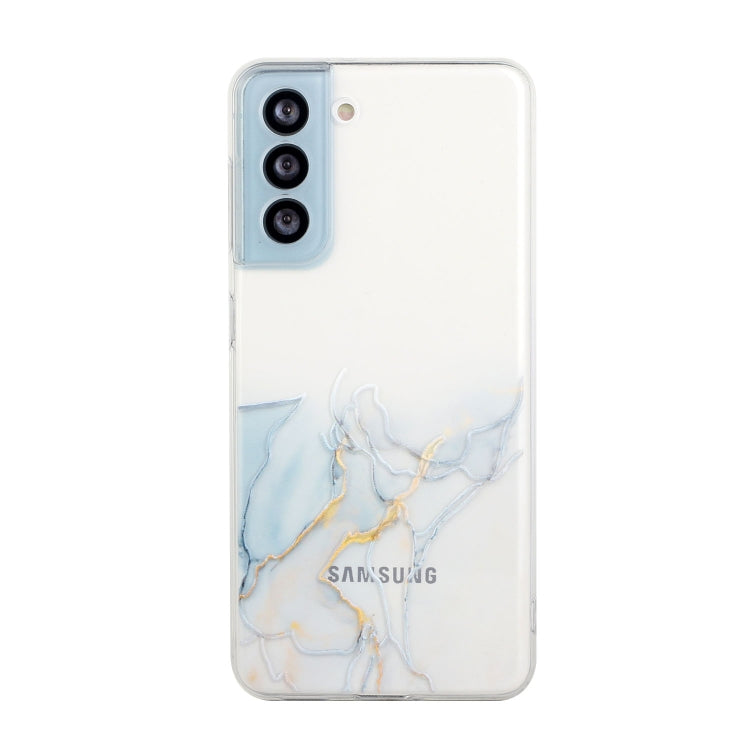 For Samsung Galaxy S23 FE 5G Hollow Marble Pattern TPU Precise Hole Phone Case(Grey) - Galaxy S23 FE 5G Cases by buy2fix | Online Shopping UK | buy2fix