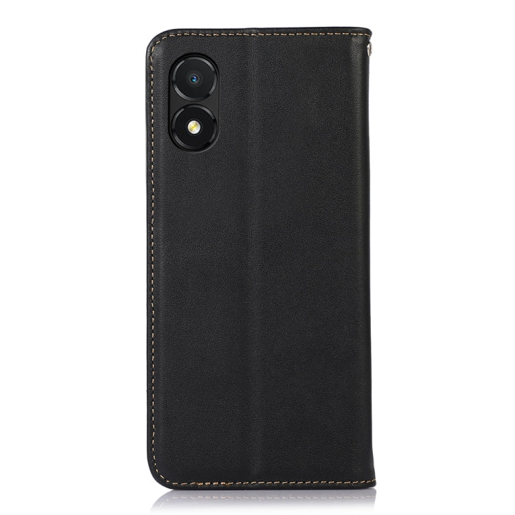 For Honor X5 KHAZNEH Nappa Top Layer Cowhide Leather Phone Case(Black) - Honor Cases by buy2fix | Online Shopping UK | buy2fix