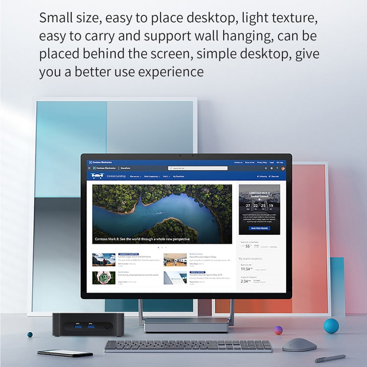 ZX03 Windows 11 Mini PC, Intel Alder Lake N95, Support Dual HDMI Output, Spec:32GB+1TB(US Plug) -  by buy2fix | Online Shopping UK | buy2fix