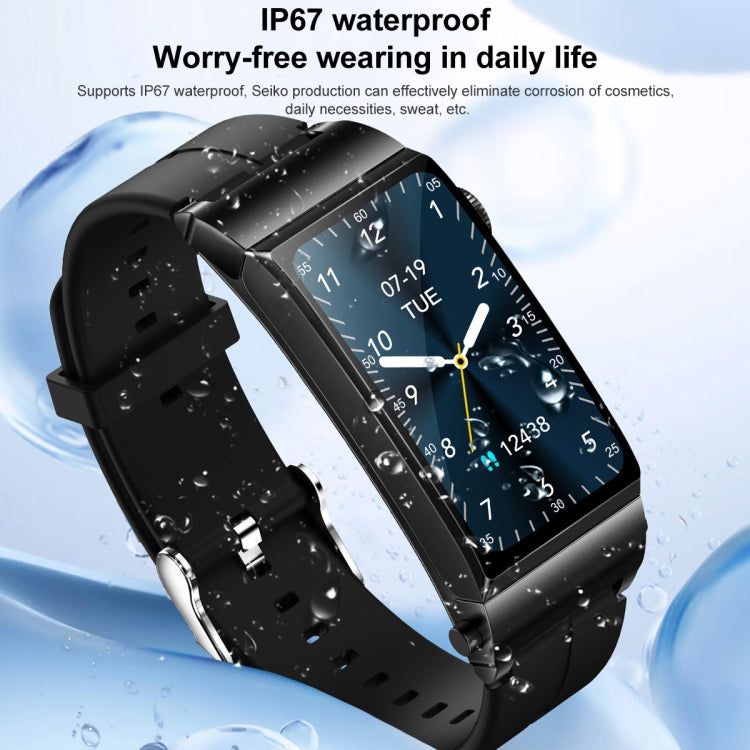 M6 1.5 inch Steel Band Earphone Detachable IP68 Waterproof Smart Watch Support Bluetooth Call(Black) - Smart Wear by buy2fix | Online Shopping UK | buy2fix