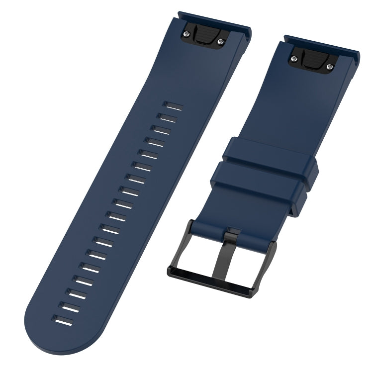 For Garmin Fenix 5X (26mm) Fenix3 / Fenix3 HR Silicone Watch Band(Dark Blue) - Smart Wear by buy2fix | Online Shopping UK | buy2fix