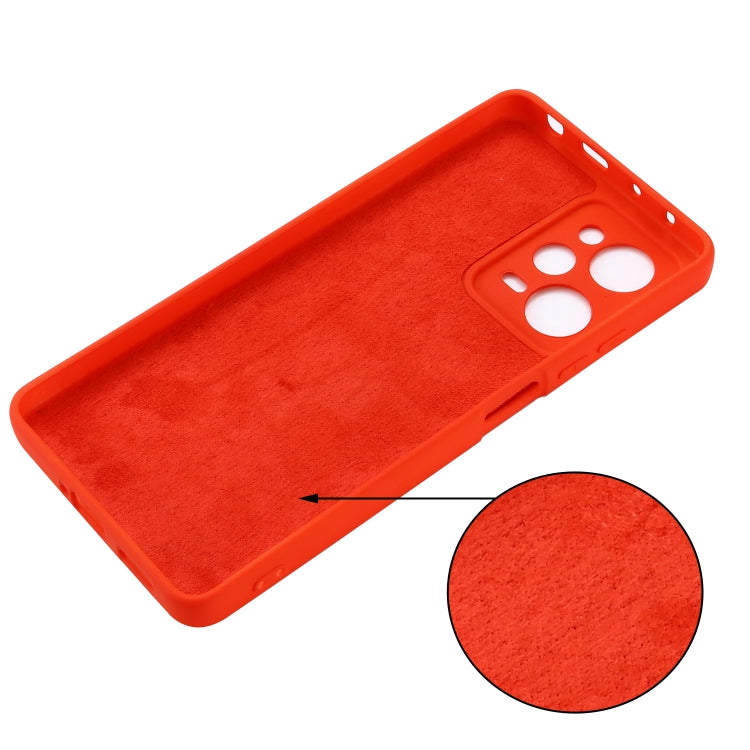 For Xiaomi Redmi Note 12 Pro Speed/Poco X5 Pro Pure Color Liquid Silicone Shockproof Phone Case(Red) - Xiaomi Cases by buy2fix | Online Shopping UK | buy2fix