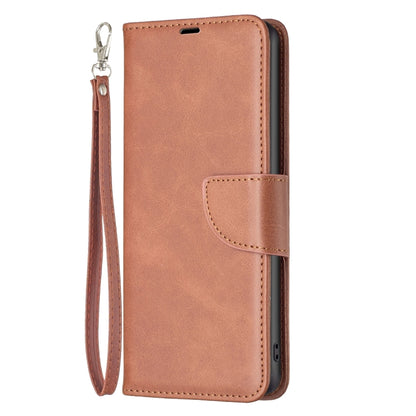 For Nokia G22 Lambskin Texture Leather Phone Case(Brown) - Nokia Cases by buy2fix | Online Shopping UK | buy2fix