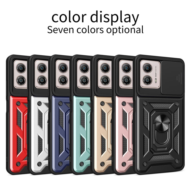 For Motorola Moto G53 / G13 / G23 5G Sliding Camera Cover Design TPU+PC Phone Case(Silver) - Motorola Cases by buy2fix | Online Shopping UK | buy2fix