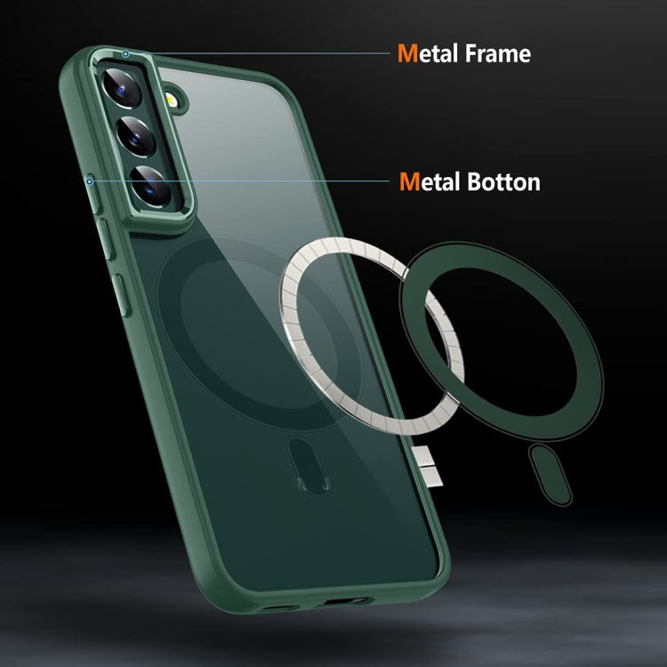 For Samsung Galaxy S23 5G Acrylic PC MagSafe Magnetic Phone Case(Green) - Galaxy S23 5G Cases by buy2fix | Online Shopping UK | buy2fix