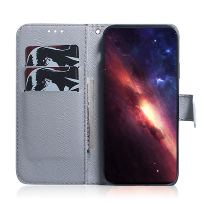 For Xiaomi Redmi 12C / 11A Coloured Drawing Flip Leather Phone Case(White Wolf) - Xiaomi Cases by buy2fix | Online Shopping UK | buy2fix