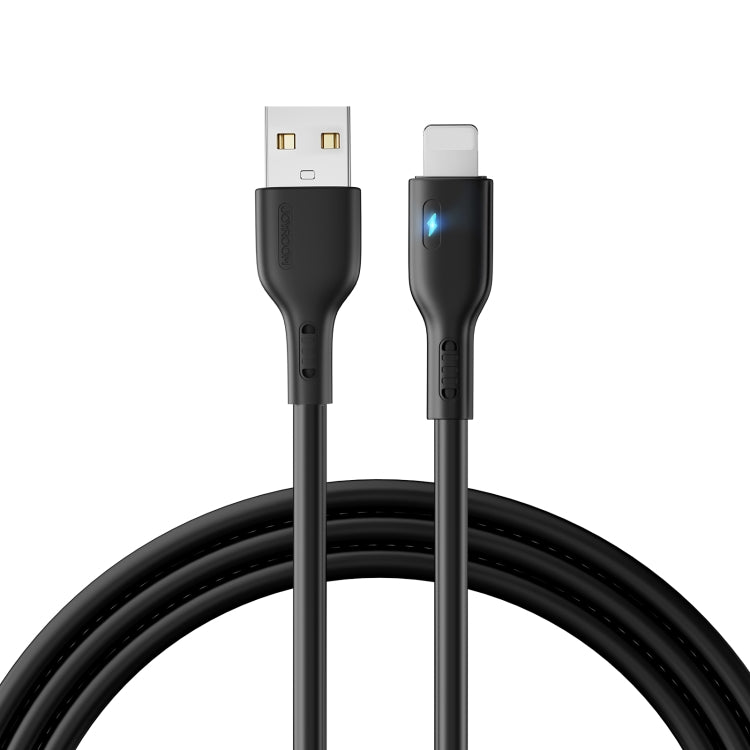 JOYROOM S-UL012A13 2.4A USB to 8 Pin Fast Charging Data Cable, Length:2m(Black) - Normal Style Cable by JOYROOM | Online Shopping UK | buy2fix