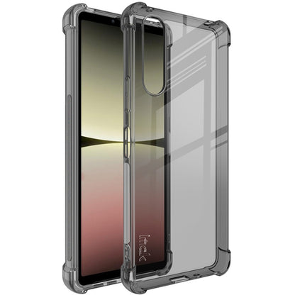 For Sony Xperia 10 V imak Shockproof Airbag TPU Phone Case(Transparent Black) - Sony Cases by imak | Online Shopping UK | buy2fix