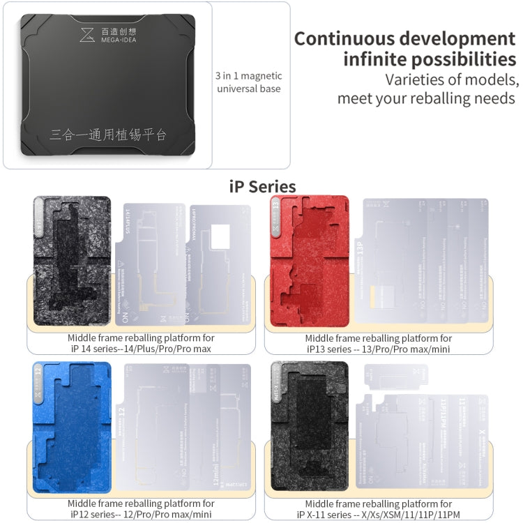 For Xiaomi 12 Pro Qianli Mega-idea Multi-functional Middle Frame Positioning BGA Reballing Platform - Repair & Spare Parts by QIANLI | Online Shopping UK | buy2fix