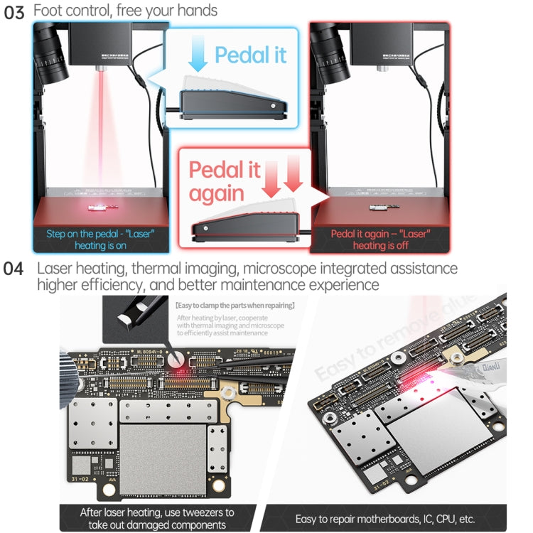 Mega-idea Intelligent Infrared Laser Desoldering Machine, Model:Without Microscope Set(EU Plug) - Repair & Spare Parts by QIANLI | Online Shopping UK | buy2fix