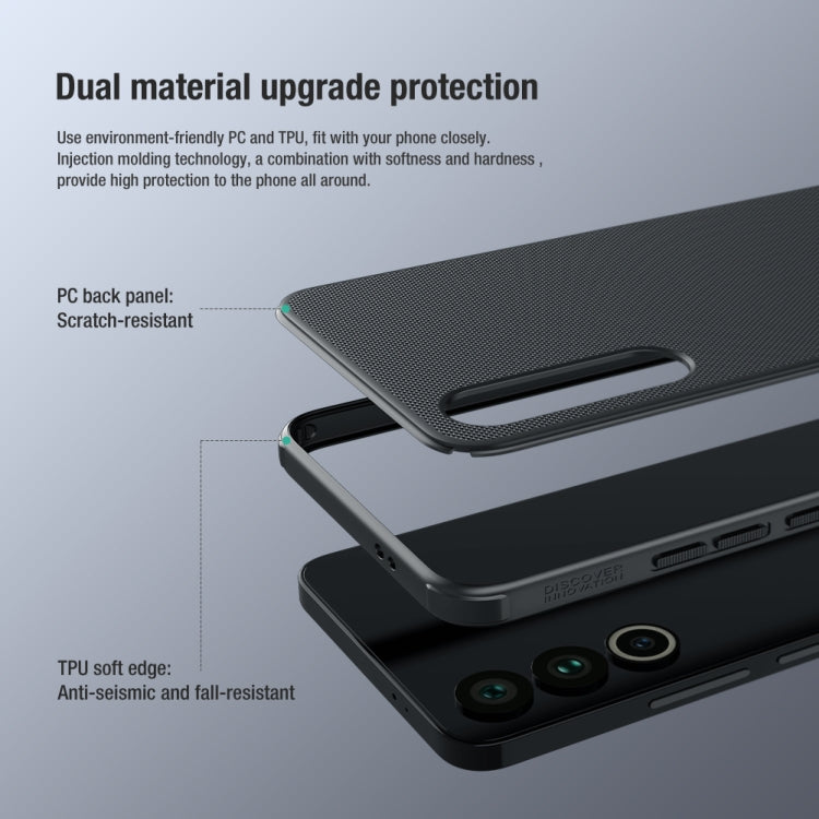 For Meizu 20 NILLKIN Frosted Shield Pro PC + TPU Phone Case(Black) - Meizu by NILLKIN | Online Shopping UK | buy2fix