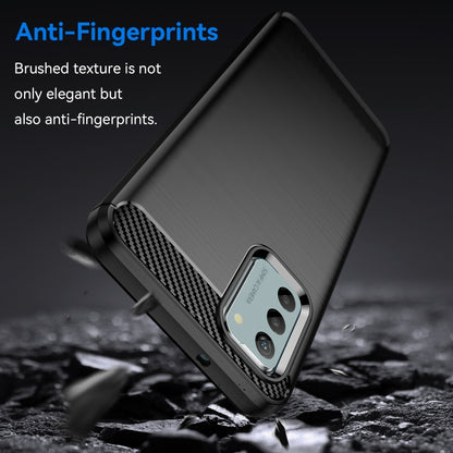 For Nokia G22 Brushed Texture Carbon Fiber TPU Phone Case(Black) - Nokia Cases by buy2fix | Online Shopping UK | buy2fix