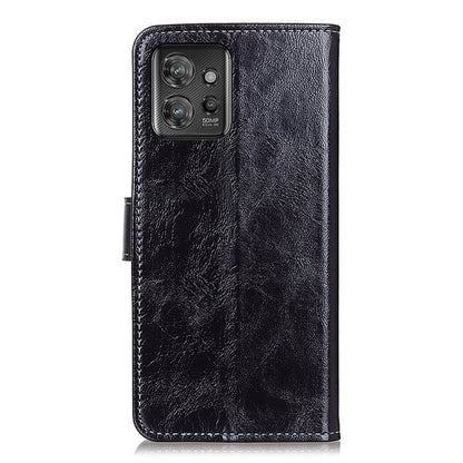 For Motorola ThinkPhone 5G Retro Crazy Horse Texture Leather Phone Case(Black) - Motorola Cases by buy2fix | Online Shopping UK | buy2fix