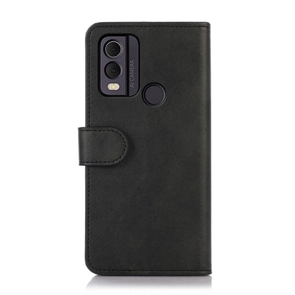 For Nokia C22 4G Cow Texture Leather Phone Case(Black) - Nokia Cases by buy2fix | Online Shopping UK | buy2fix