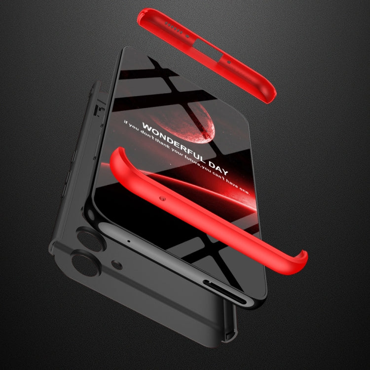 For Samsung Galaxy A54 5G GKK Three Stage Splicing Full Coverage PC Phone Case(Black Red) - Galaxy Phone Cases by GKK | Online Shopping UK | buy2fix