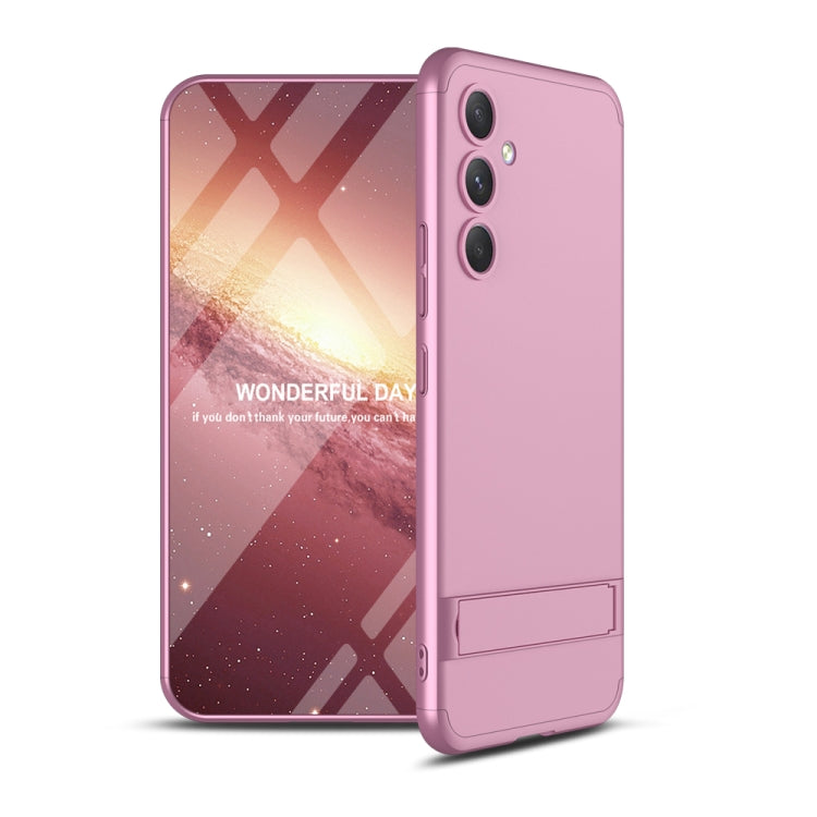 For Samsung Galaxy A54 5G GKK Three Stage Splicing Full Coverage PC Phone Case with Stand(Rose Gold) - Galaxy Phone Cases by GKK | Online Shopping UK | buy2fix