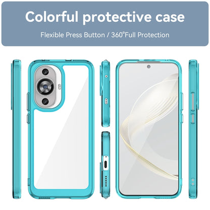 For Huawei Nova 11 Colorful Series Acrylic + TPU Phone Case(Transparent Blue) - Huawei Cases by buy2fix | Online Shopping UK | buy2fix