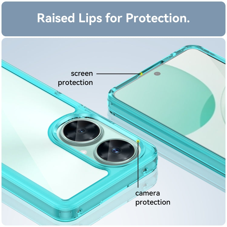 For Huawei Nova 11i Colorful Series Acrylic + TPU Phone Case(Transparent Blue) - Huawei Cases by buy2fix | Online Shopping UK | buy2fix