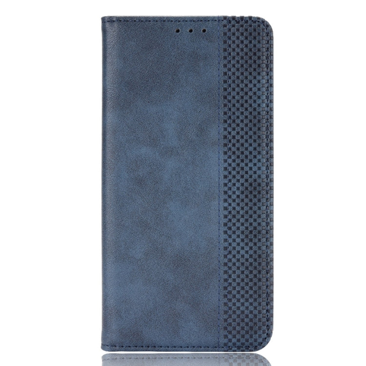 For Huawei nova 11 Pro Magnetic Buckle Retro Texture Leather Phone Case(Blue) - Huawei Cases by buy2fix | Online Shopping UK | buy2fix