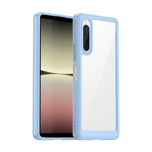 For Sony Xperia 10 V Colorful Series Acrylic + TPU Phone Case(Blue) - Sony Cases by buy2fix | Online Shopping UK | buy2fix