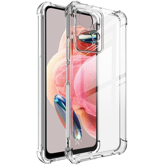 For Xiaomi Redmi Note 12 4G Global imak Shockproof Airbag TPU Phone Case(Transparent) - Note 12 Cases by imak | Online Shopping UK | buy2fix
