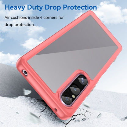 For Sony Xperia 1 V Colorful Series Acrylic + TPU Phone Case(Red) - Sony Cases by buy2fix | Online Shopping UK | buy2fix