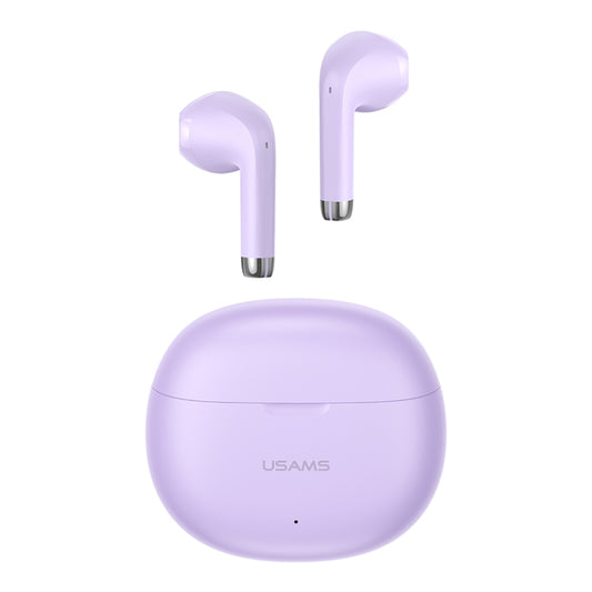 USAMS YO17 TWS Half In-Ear Wireless Bluetooth Earphone(Purple) - TWS Earphone by USAMS | Online Shopping UK | buy2fix