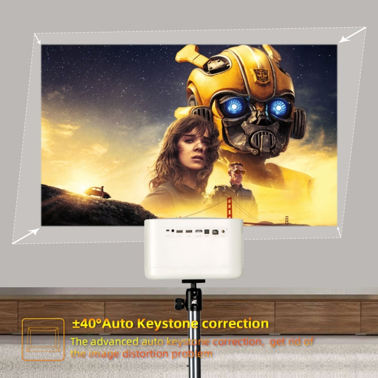 WOWOTO F8Plus DLP DMD 0.33 inch 1920 x 1080 4K 800ANSI RGBB LED Smart Projector(EU Plug) -  by WOWOTO | Online Shopping UK | buy2fix