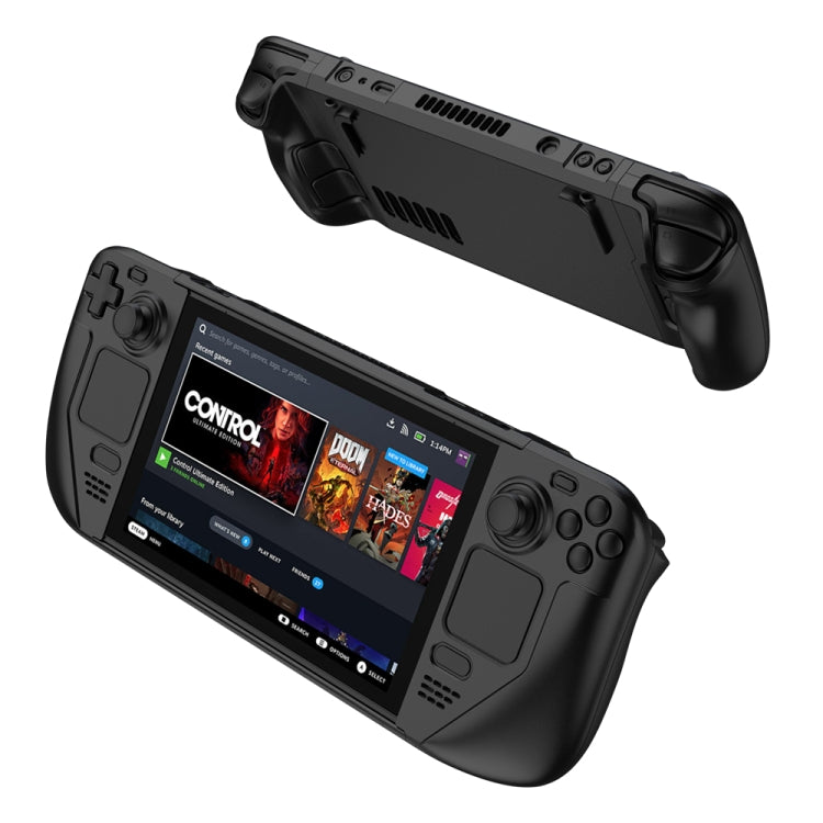 GKK For Steam Deck Color Contrast Anti-fall Game Console Case(Black) - Accessories by GKK | Online Shopping UK | buy2fix