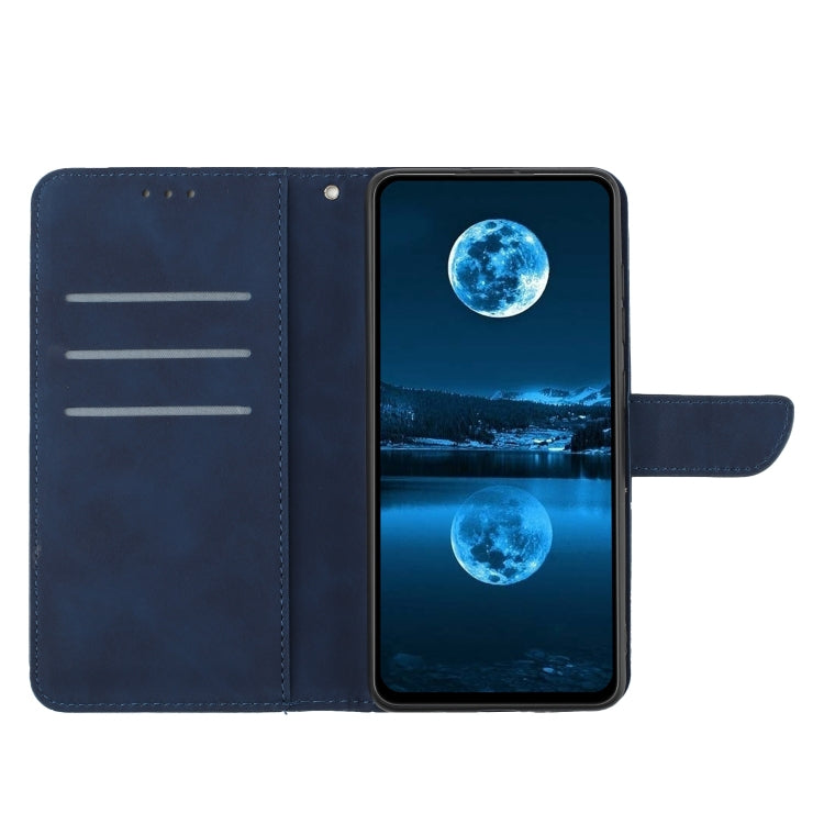 For Sony Xperia 5 IV Stitching Embossed Leather Phone Case(Blue) - Sony Cases by buy2fix | Online Shopping UK | buy2fix