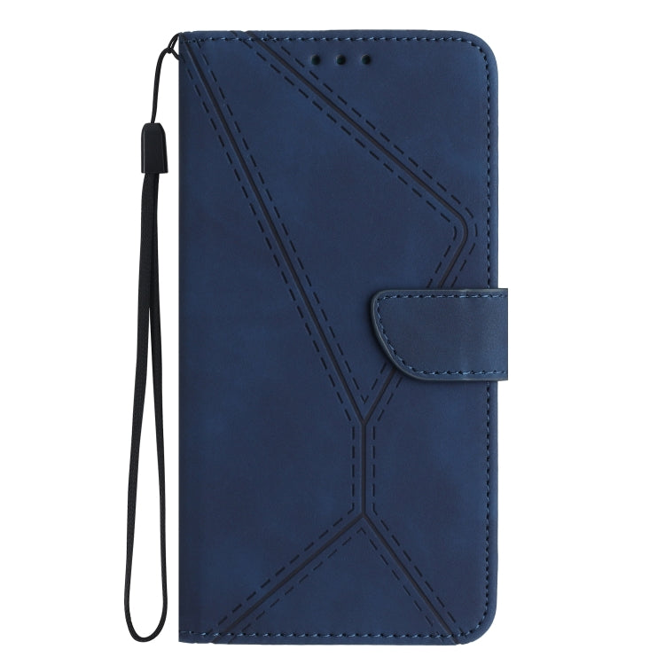 For Xiaomi Redmi Note 12 Pro+ Stitching Embossed Leather Phone Case(Blue) - Note 12 Pro+ Cases by buy2fix | Online Shopping UK | buy2fix