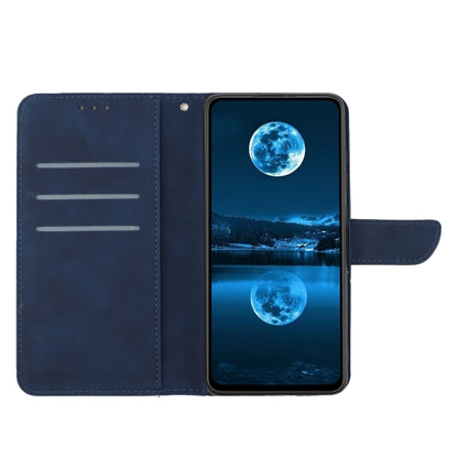 For Xiaomi Redmi Note 12 Pro+ Stitching Embossed Leather Phone Case(Blue) - Note 12 Pro+ Cases by buy2fix | Online Shopping UK | buy2fix