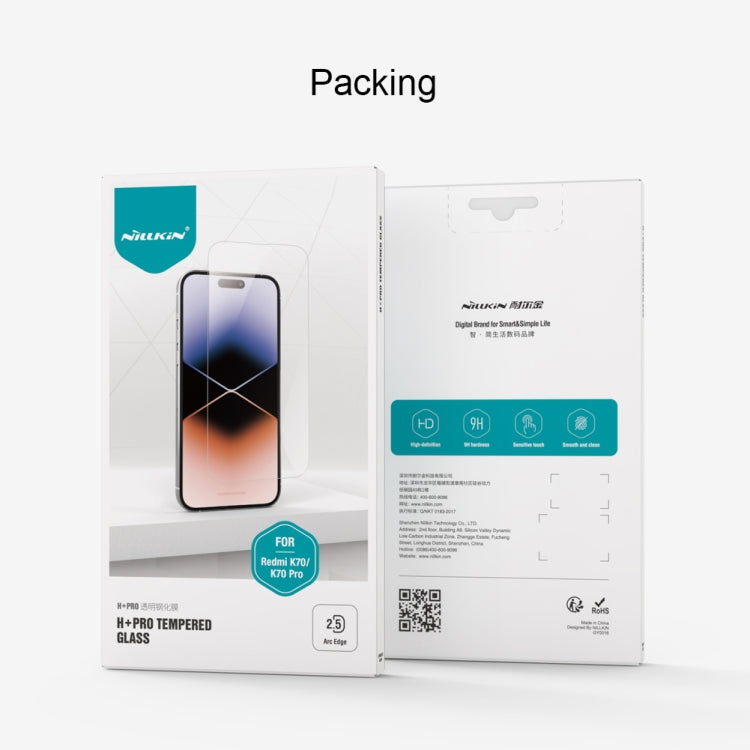 For Xiaomi Redmi K70 / K70 Pro NILLKIN H+Pro 0.2mm 9H Explosion-proof Tempered Glass Film -  by NILLKIN | Online Shopping UK | buy2fix