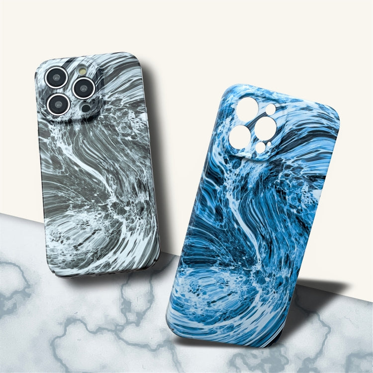 For iPhone 13 mini Marble Pattern Phone Case(Green White) - iPhone 13 mini Cases by buy2fix | Online Shopping UK | buy2fix