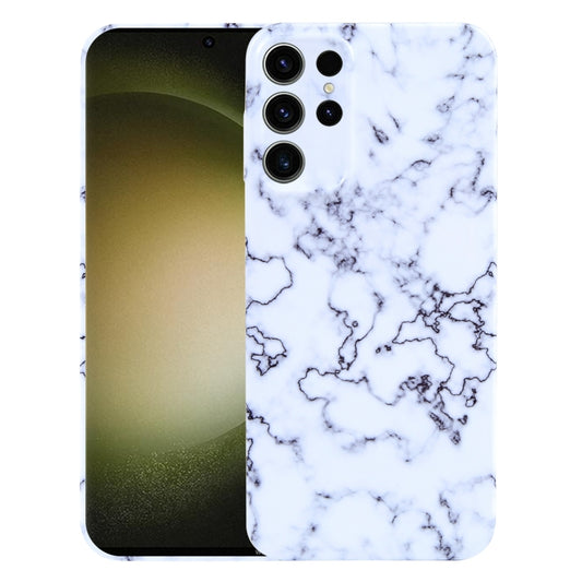 For Samsung Galaxy S23 Ultra 5G Marble Pattern Phone Case(Green White) - Galaxy S23 Ultra 5G Cases by buy2fix | Online Shopping UK | buy2fix