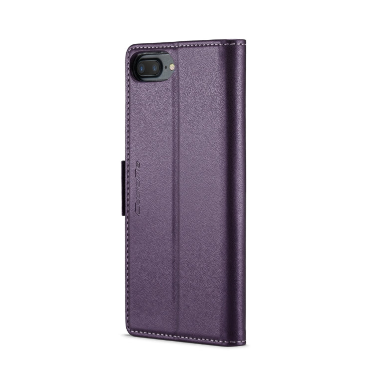For iPhone 6 Plus/7 Plus/8 Plus CaseMe 023 Butterfly Buckle Litchi Texture RFID Anti-theft Leather Phone Case(Pearly Purple) - More iPhone Cases by CaseMe | Online Shopping UK | buy2fix