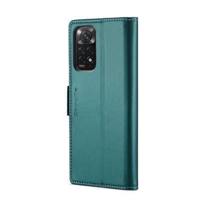 For Xiaomi Redmi Note 11 4G Global/Note 11S Global CaseMe 023 Butterfly Buckle Litchi Texture RFID Anti-theft Leather Phone Case(Pearly Blue) - Xiaomi Cases by CaseMe | Online Shopping UK | buy2fix